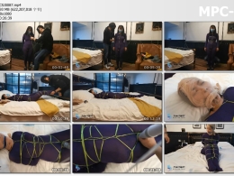JS原创视觉_琳洛 细丝绳紫色连体衣捆绑