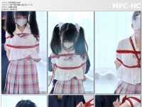 惩戒学园_白丝JK 双马尾loli 鞭打 固定放置 YJ口塞 强高放置