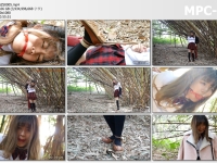 猎美工作室_林中少女 下集 单足高吊,可怜少女无力挣扎后手反调，蒙面押解