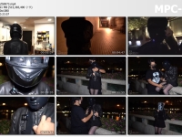 闪闪工作室_【防化女团】黑胶头套深夜户外 呼控游戏中被路人发现