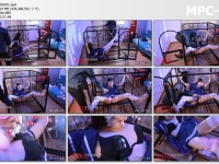 金鹰绳艺_学生妹晨晨暴力调教 关狗笼+蒙眼+开口器+挠脚心+抽打 大棒震动