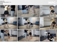涵涵特辑_欧式直臂吊肘，分腿站立很虐，大腿肉眼可见的颤