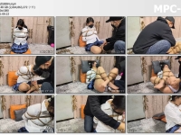 雨辰工作室_训犬实录之汐汐圈养日记 第九集 JK装 团缚 W胸 虐Y 强G 引导 强迫 放置