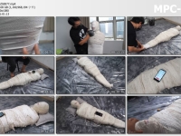 闪闪工作室_【防化女团】石膏绷带木乃伊 坚硬的牢笼 全程内置入体震动玩具