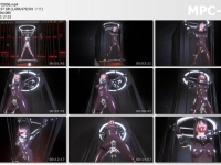 《被俘虏的女战士Ⅱ》性感女战士被固定在展馆中，使用玩具对其揉捏，以供那些富人们所享用，然而只能留下耻辱的泪水